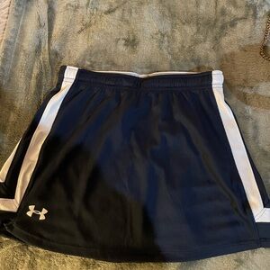 under armor navy mini skirt